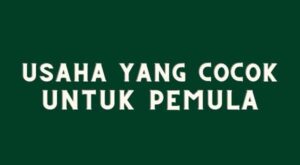 Usaha yang Cocok untuk pemula Usaha yang Cocok untuk pemula