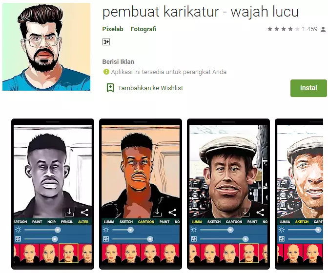 Pembuat Karikatur - Wajah Lucu